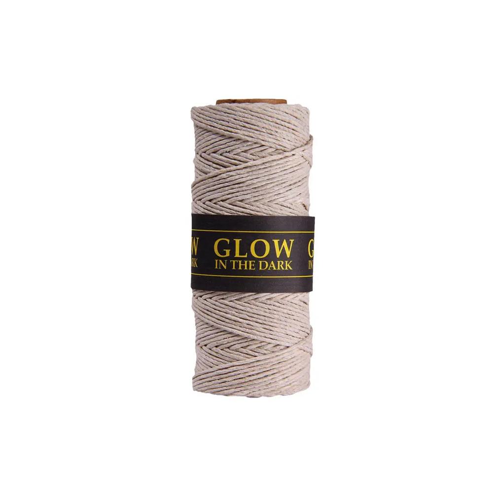 Twine/Thread/Cord, Art & School, Hemptique, Natural Hemp, Cord, Glow-in-the-Dark, 205', 957002